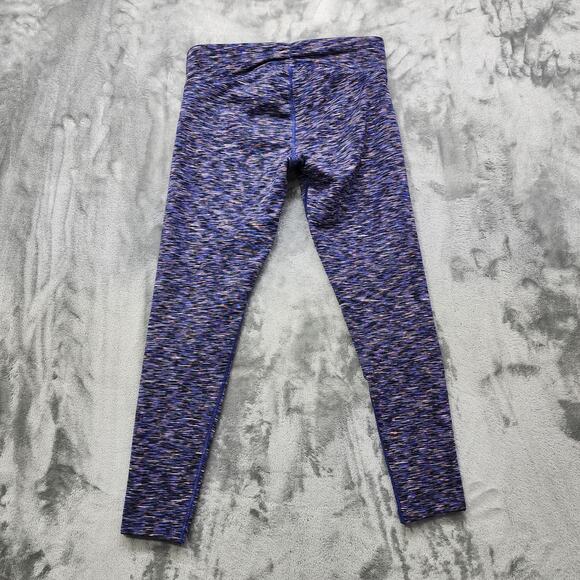 Marc New York Leggings Womens M Purple Space Dye High Rise Fleece Lined Running - Picture 2 of 9